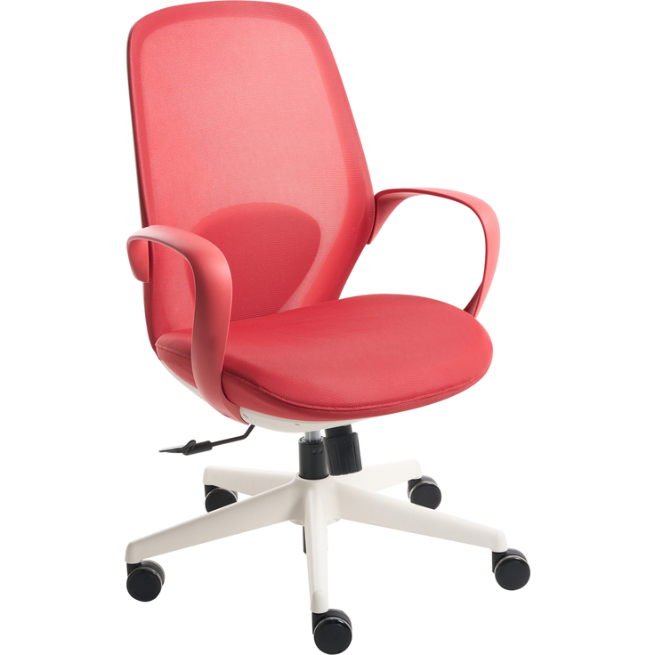 Bürostuhl FOAMA Stoff Rot – Bild 4