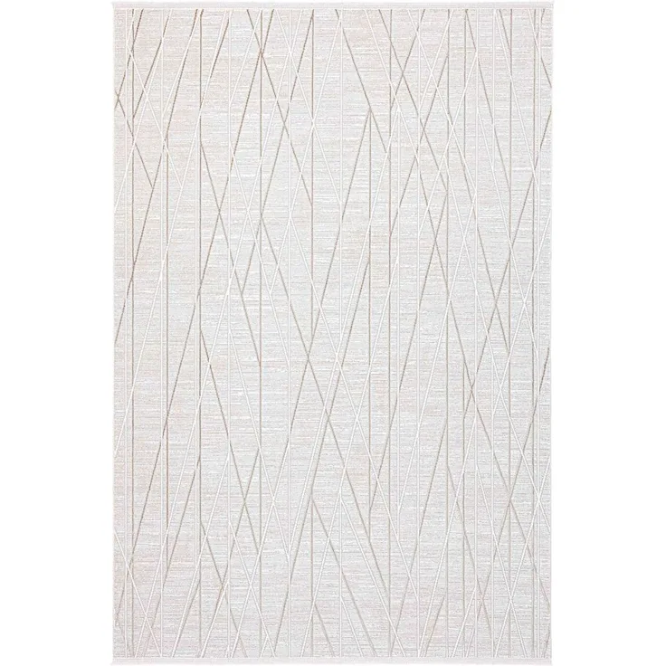 Mondlicht Beige Teppich 80 x 300 cm Polyester Beige 88778958 [en. casa]