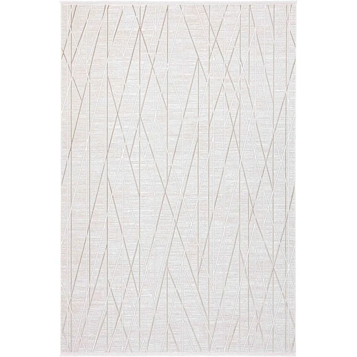 Mondlicht Beige Teppich 80 x 300 cm Polyester Beige 88778958 [en. casa] – Bild 1