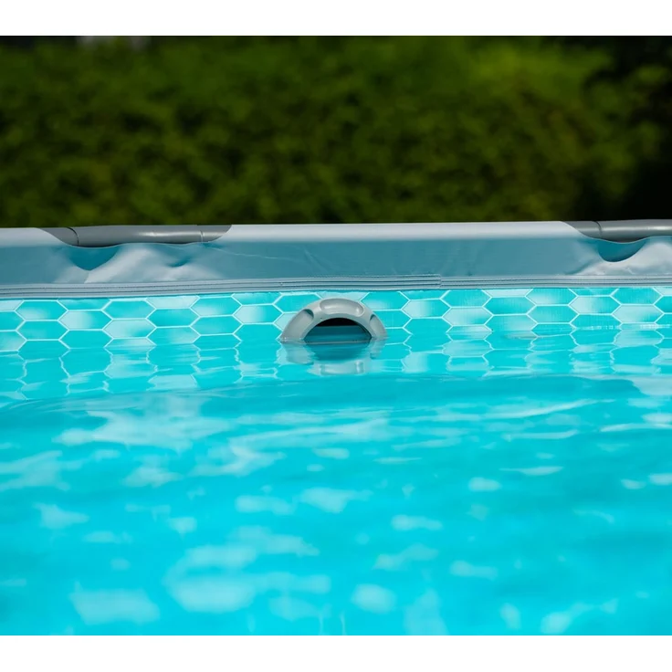 Summer Waves Elite Frame Pool, Komplettset, Grau, Ø 488x122 cm – Bild 10