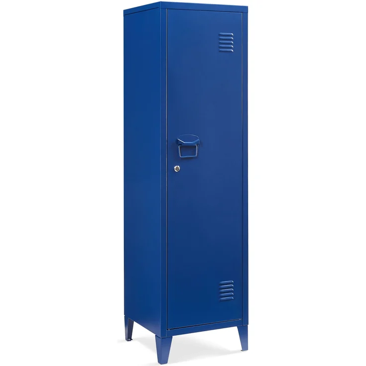 Einzelspind Kurikka 137x38x38 cm Blau [en. casa] – Bild 4