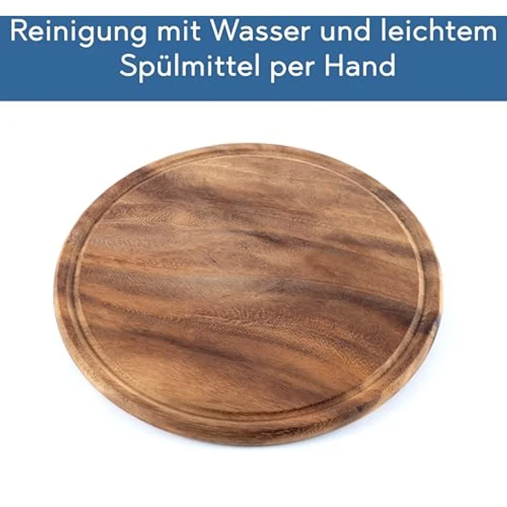 Hanseküche Schneidebrett Schneidebrett Set, Akazie, (Holzbrett Küche groß, 4-St, mit Saftrille, Küchenbrett, massives Schneidbrett), Hochwertige Schneidebretter – Bild 6