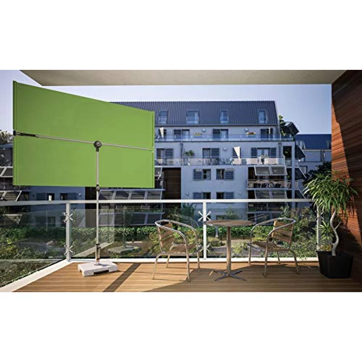 Doppler Balkonschirm rechteckig 127 cm x 177 cm, grün mit Handöffner und UV-Schutz 50+ – Bild 8