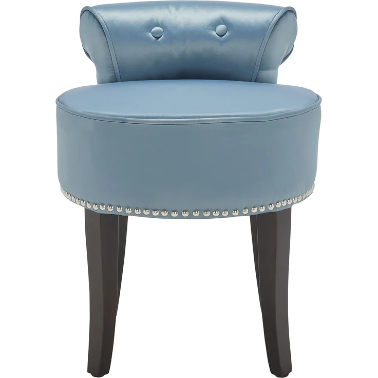 SAFAVIEH Contemporary Upholstered Vanity Chair, in Blue – Bild 6