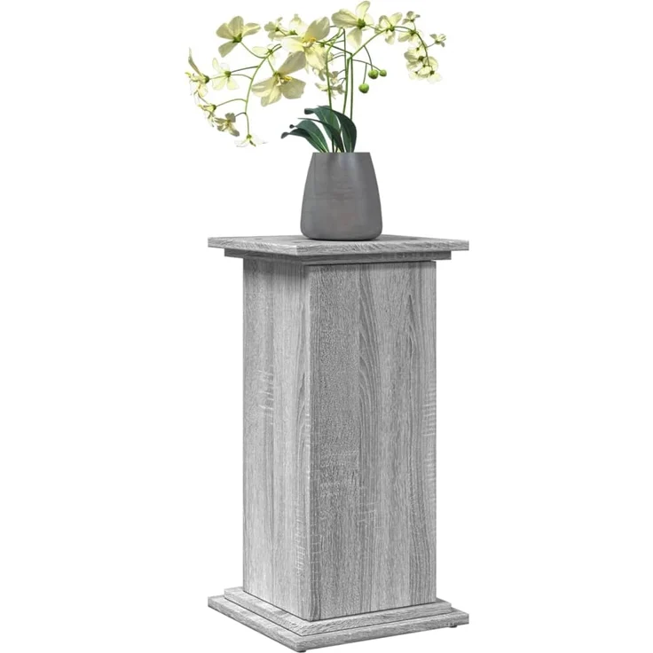 vidaXL Postament mit Stauraum, Holzwerkstoff, Grau Sonoma, 31 x 30 x 60 cm – Bild 2