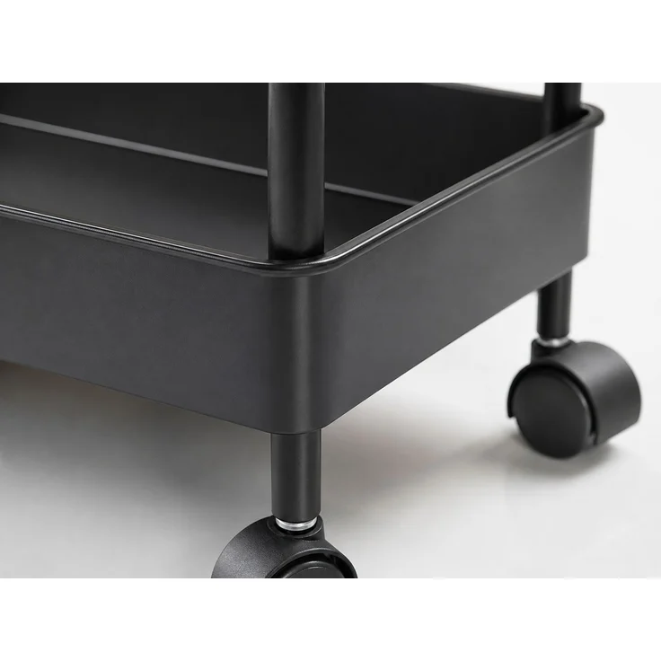 4-stöckiger Nischen-Rollwagen für Küche und Bad Schwarz 41 x 21 x 20,5 cm – Bild 3