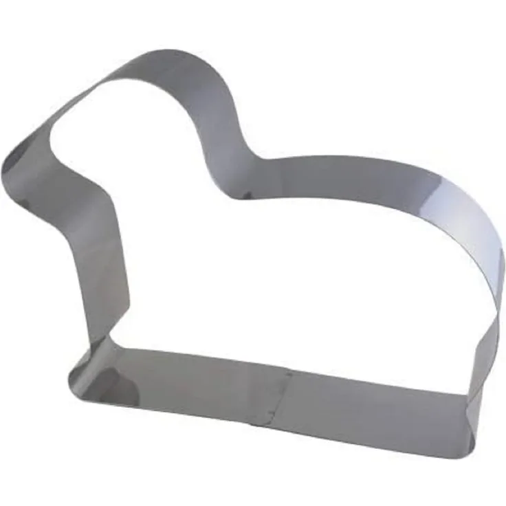 Lares | Backform/Backrahmen/Tortenring | Edelstahl | Motiv: Lamm | Ø 27cm, Höhe 6cm | Made in Germany