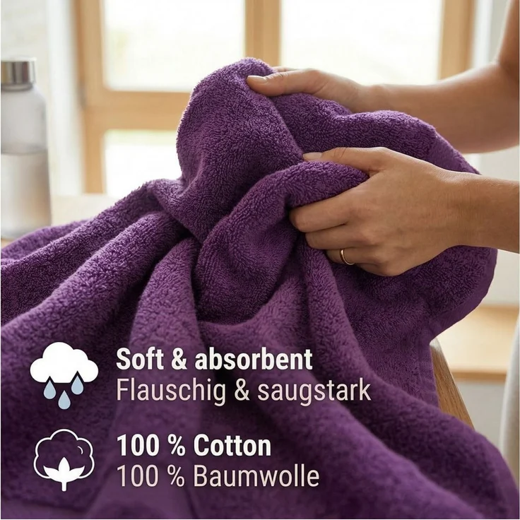 Betz Handtuch Set 10-tlg. Handtuch-Set PREMIUM, 100% Baumwolle (10-St), 100% Baumwolle – Bild 3