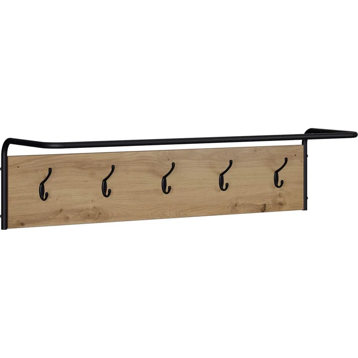 vidaXL Garderobenständer 100 x 30 x 25 cm Artisan-Eiche Holzwerkstoff 8014093 – Bild 2