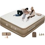 Naturehike Luftmatratze 3 Personen Selbstaufblasend mit Akkupumpe - Aufblasbares Gästebett 200 x 180 x 45 cm für Camping & Zuhause, Leicht, Bequem und Schnell aufblasbar