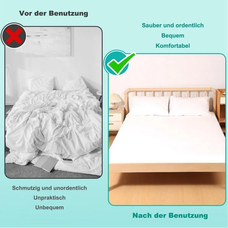 Minicloss Spannbettlaken Verstellbarer Bettlaken-Spanner, Spannhilfe für Bettlaken, (1 Stück), Matratzen-Spanner mit Metallklammer für Bettlaken, Matratze oder Sofa – Bild 3