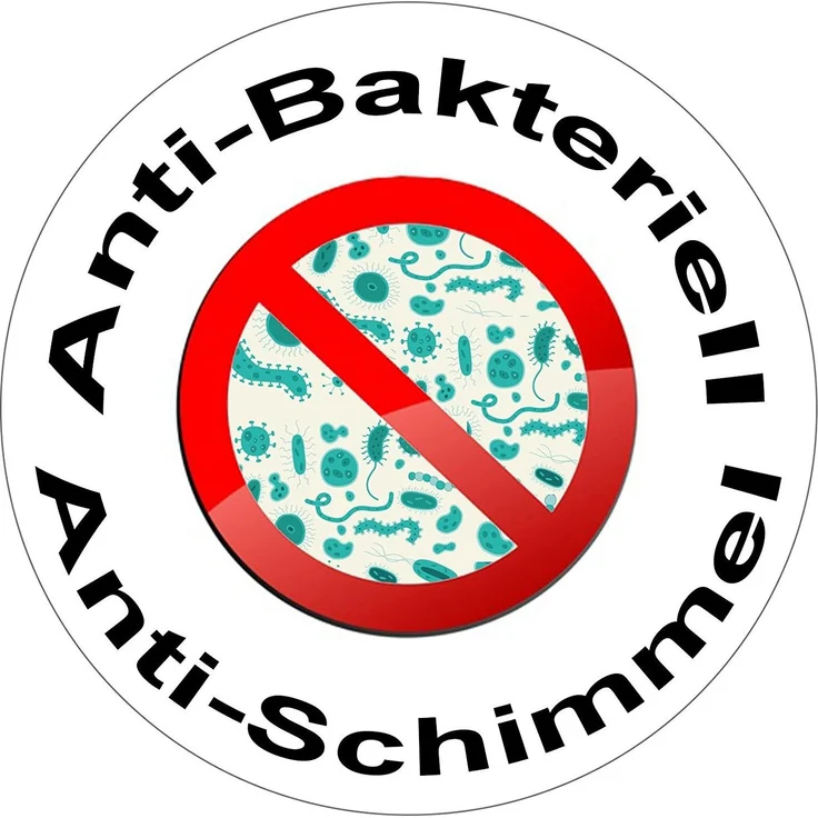 MSV Premium Anti-Schimmel Textil Duschvorhang - Anti-Bakteriell, waschbar, 100% wasserdicht - Polyester, „Safran Gelb“ 180x200cm – Bild 2
