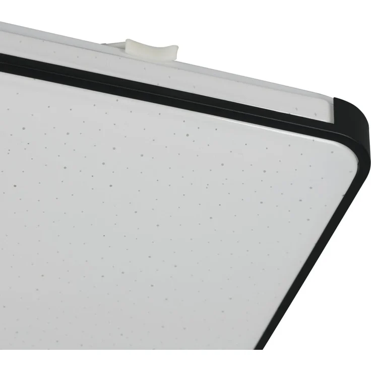 Reality LED-Deckenleuchte Relus 27x27 cm schwarz matt Starlight Effekt kaltweiß – Bild 5