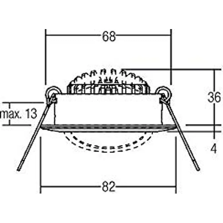 Brumberg LED-Einbaustrahler-Set BB03, schwenkbar, dimmbar, rund, 230V, 6W, 3000K, 640lm, IP20, Weiß – Bild 2