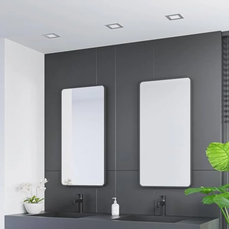 PRIOS LED Helina, moderne 1-flammige Badezimmerleuchte in Aluminium mit energiesparendem Leuchtmittel – Bild 4
