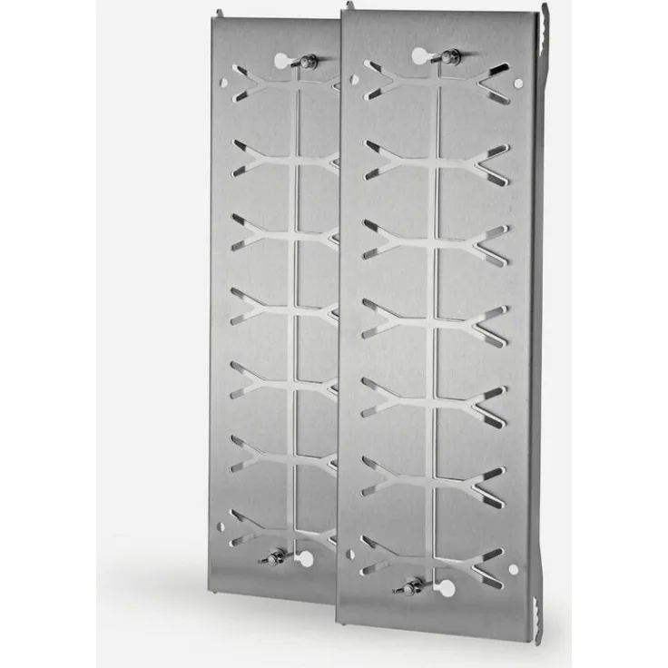 Czaja Räucherbrett Czaja Edelstahl Flammlachsbretter 2er Set - mit 180° Wendefunktion, Edelstahl, (2 er Set)