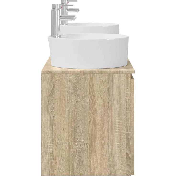 vidaXL Badezimmerschrank-Set 3 stk. Sonoma-Eiche 161,5 x 44,5 x 82 cm 3405669 – Bild 6