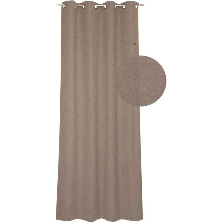 Esprit Vorhang Harp (1 St), Ösen, blickdicht, Microfaser, HxB: 250x140, Blickdicht, mit Lederlabel, (BxH) 140 x 250 cm – Bild 3