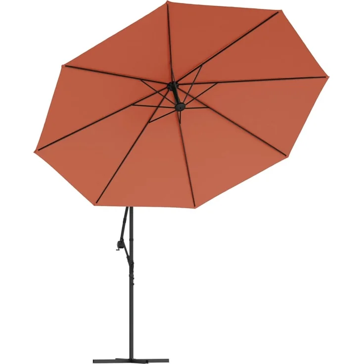 vidaXL Ampelschirm mit Aluminium-Mast 350 cm Terrakotta 44508 – Bild 4