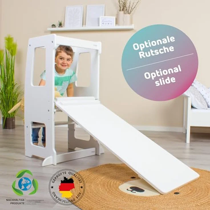 babybay Lernturm Littlefoot, natur lackiert – Bild 8
