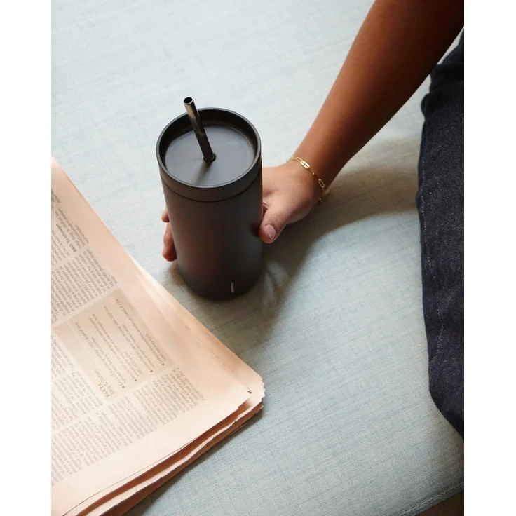 Stelton Thermobecher Stelton To Go Sip Thermobecher, 0,4 L, Metall, GRS, PP – Bild 2