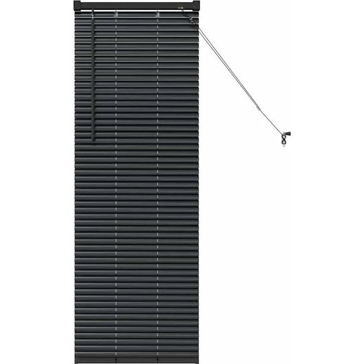 vidaXL Venezianische Jalousien Schwarz 130 x 40 cm Aluminium 42006110 – Bild 2