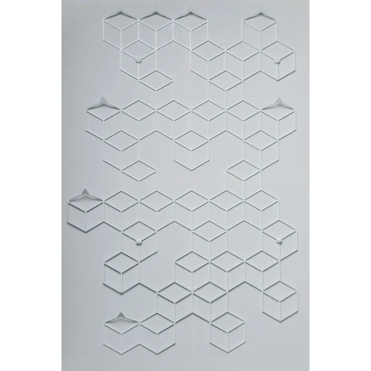 Wandgarderobe aus Metall "Stryke" , weiß