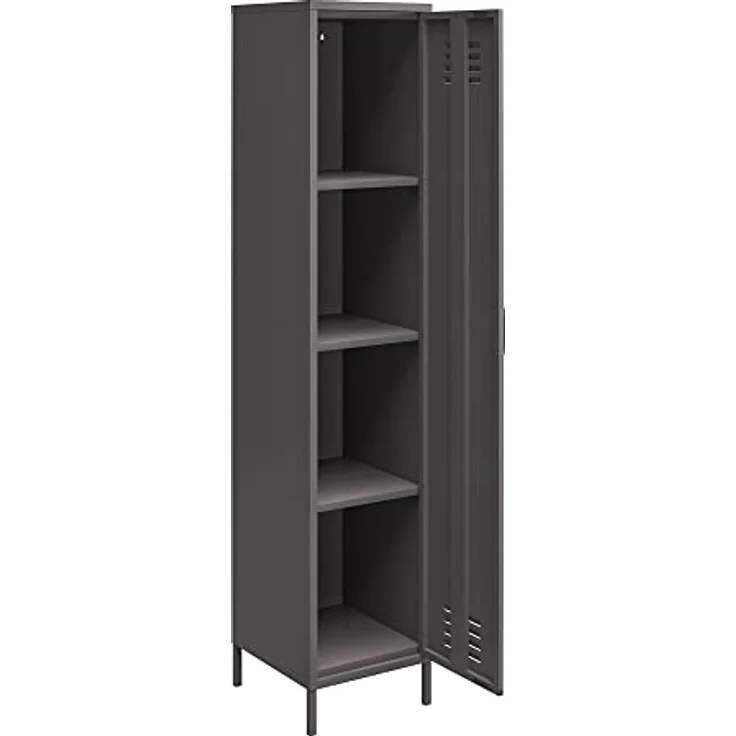 DHP Furniture Dorel Home Metallschrank Spind Grau – Bild 5