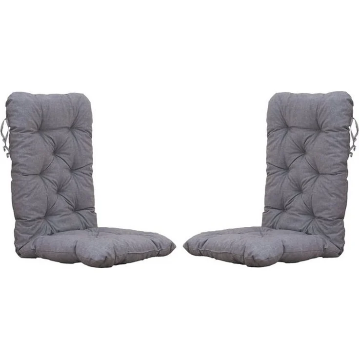 Chicreat Set mit 2 Hochlehnersesseln, 120 x 50 x 8 cm, Hellgrau – Bild 4