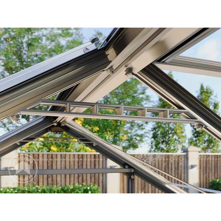 GFP Gewächshaus Jade 4 Glasgewächshaus 222x259 cm | Aluminium-Rahmen, 4 mm Sicherheitsglas – Bild 4