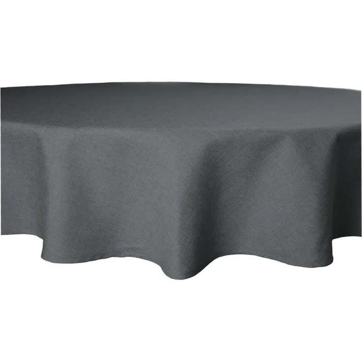 Haus und Deko Tischdecke Tischdecke rund Leinenoptik Lotuseffekt Tischwäsche Wasserabweisend (1-tlg)
