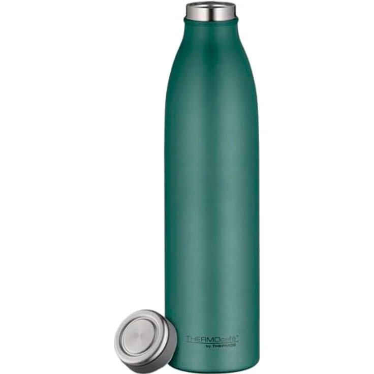 THERMOcafé Isolierflasche TC BOTTLE, aus doppelwandigem Edelstahl, spülmaschinenfest, gummierter Drehverschluss, absolut dicht bei Kohlensäure – Bild 3