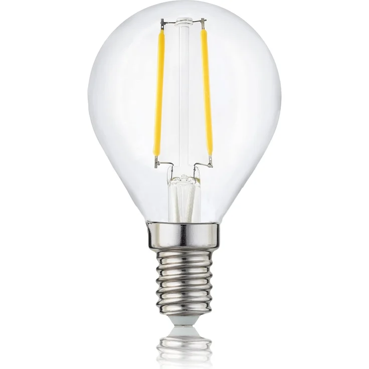hellum LED Glühbirne E14, 2,2W warmweiß LED Lampe Tropfenform mit 250 Lumen, E14 Vintage Leuchtmittel ersetzt 25-Watt Glühbirne, G45 2700 Kelvin warmweiss Klar, 208108