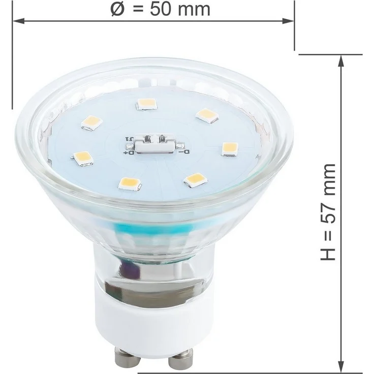 SEBSON LED-Leuchtmittel LED Lampe GU10 warmweiß 3,5W 300lm Strahler 230V Leuchtmittel, GU10, 10 St, Warmweiß, Einbaustrahler 230V – Bild 2