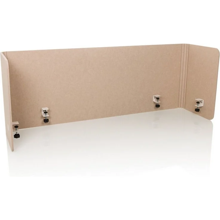 hjh OFFICE Akustik Tischtrennwand FLEXMIUT U Sichtschutz als Eck- oder Front-Trennwand nutzbar, Grau – Bild 5