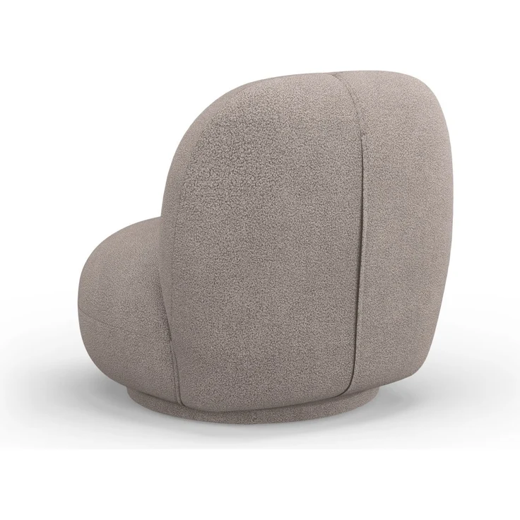 Micadoni Drehbarer Sessel Chuck Boucle Hellbraun – Bild 3