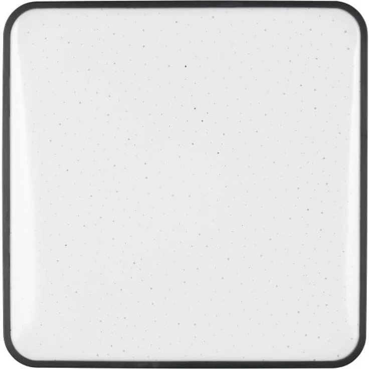 Reality LED-Deckenleuchte Relus 27x27 cm schwarz matt Starlight Effekt kaltweiß – Bild 3