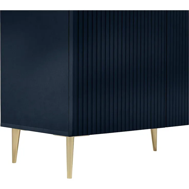 Vente-unique - YESINIA Sideboard Holz, Platte Blau - B 45 cm x H 80 cm x L 190 cm – Bild 7