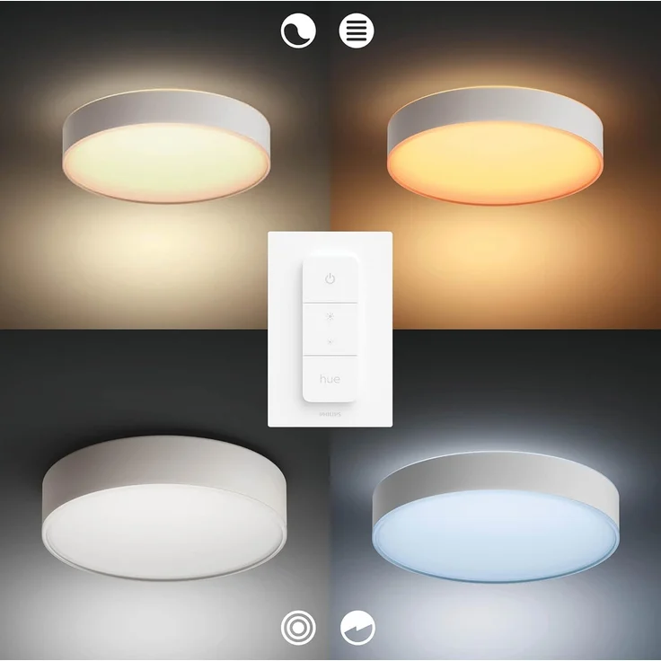 Philips Hue Enrave, kleine Deckenleuchte (Weiß) – Bild 6