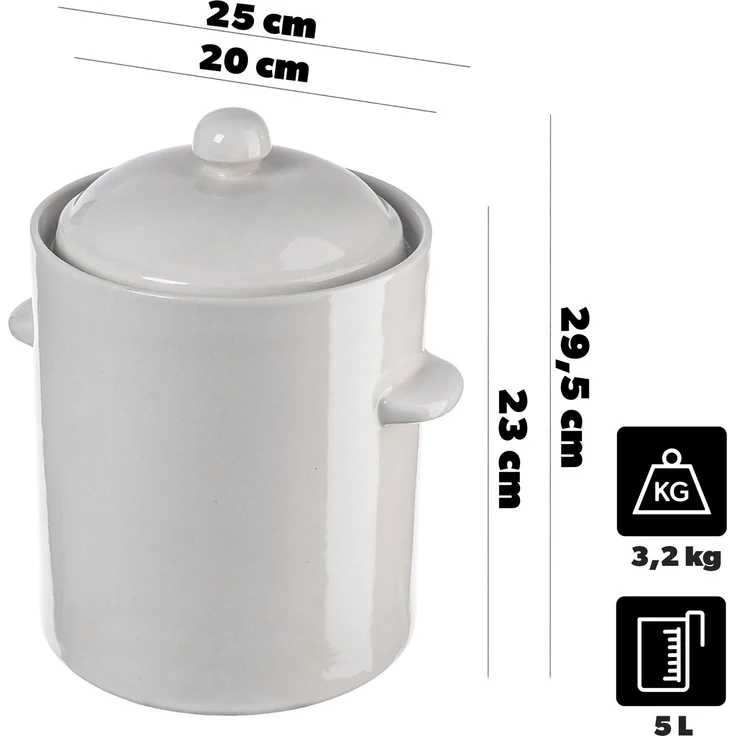 KADAX Fassbeiztopf mit Kragen 5L – Bild 2
