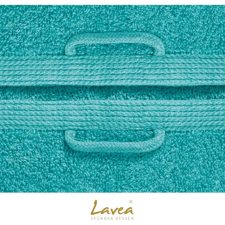 Lavea Badetuch Bali Duschtuch 100x150 cm Duschtuch 70x140 cm, Weiches Bio-Baumwollfrottee (1-St), Handtuch, GOTS-zertifiziert, extra saugstark mit 500g/m² – Bild 8