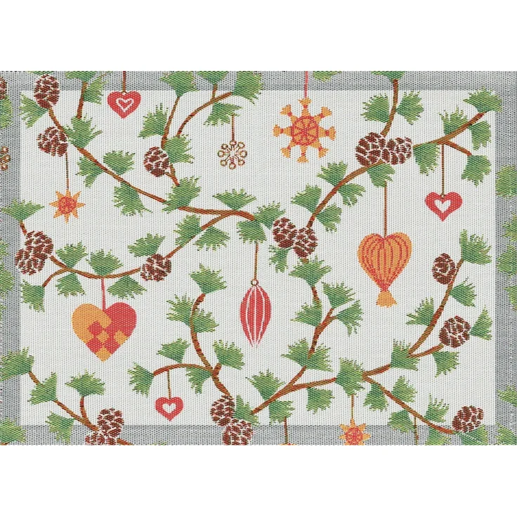 EKELUND MASTER WEAVERS 1692 Platzset Tischsets (2x Set) Julefröjd 599 35x48 cm, (Set, 2-St), unbehandelt – Bild 2