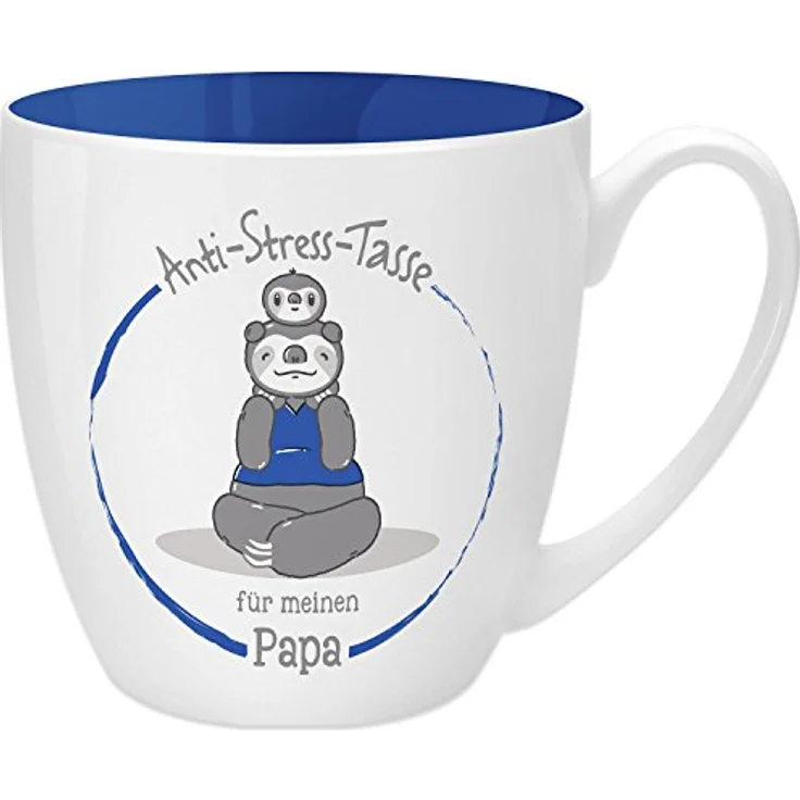 GRUSS & CO Anti-Stress-Tasse Motiv "Papa" | Tasse mit Spruch, 45 cl, New Bone China | Geschenktasse | 45504 – Bild 2