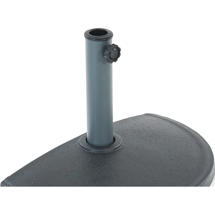 LECO Schirmständer halbrund ca. ø 50cm, schwarz-anthrazit – Bild 3