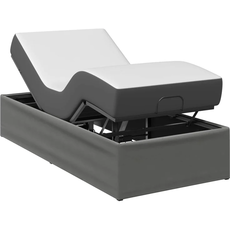 vidaXL Elektrisch verstellbares Bettgestell Dunkelgrau 42037266 – Bild 3