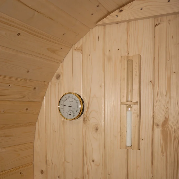 HOME DELUXE Outdoor Sauna CUBE L - 194 x 180 cm für 4 Personen – Bild 10