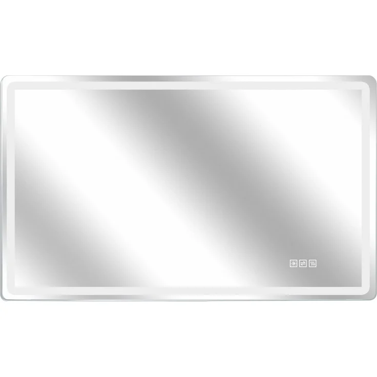LED-Badezimmerspiegel aus Glas, dimmbar & Anti-Beschlag, 60x100 cm, Silber – Bild 9