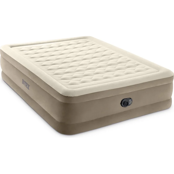 Intex 'DuraBeam UltraPlush' Luftbett mit eingebauter, elektrischer Pumpe, PVC sand / beige, 152x203 cm – Bild 3