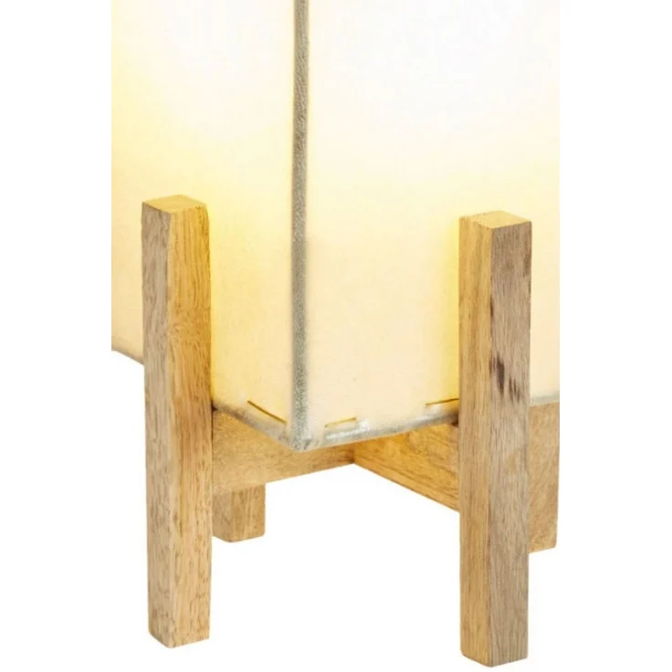 Marrakesch Orient & Mediterran Interior Tischleuchte Lampengestell Janka aus Holz, als Basis für Lampe Janka, Braun 16,5 cm, Handarbeit – Bild 1