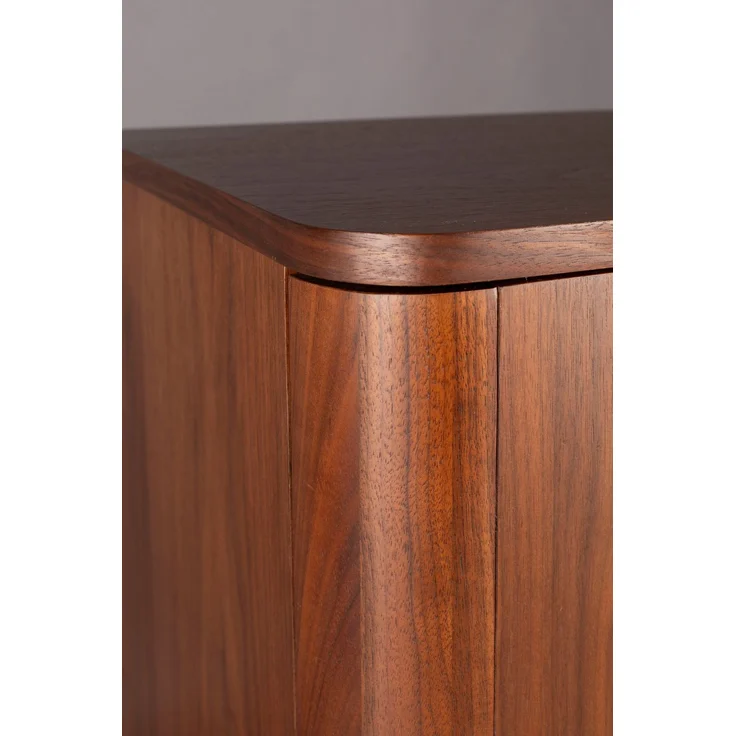 DutchBone Schrank Morrison mit Walnussfurnier und Massivholz Braun 62x45x125 cm – Bild 9